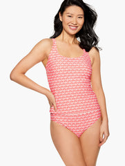 AQUA CLUB SCOOP NECK TANKINI - FIJI SHELL | Talbots online
