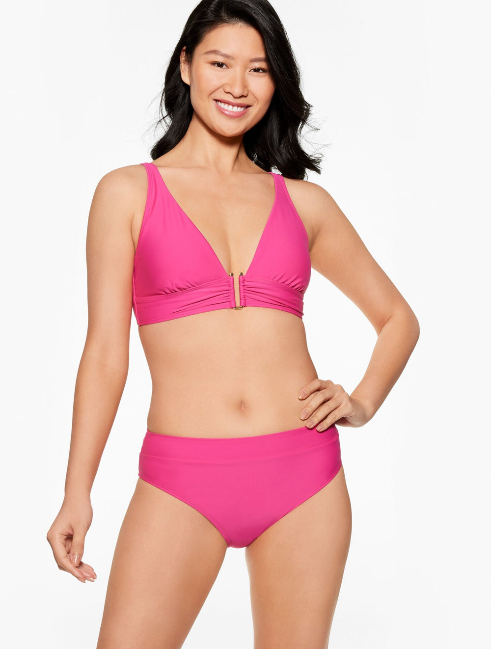 AQUA CLUB V-NECK BIKINI TOP | Talbots sale