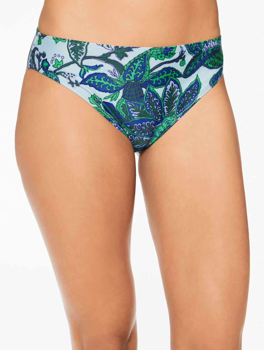 AQUA CLUB MID RISE SWIM BOTTOM - BALI BLOOMS | Talbots online