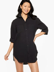 AQUA CLUB GAUZE SHIRT COVER-UP | Talbots discount