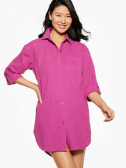 AQUA CLUB GAUZE SHIRT COVER-UP | Talbots discount