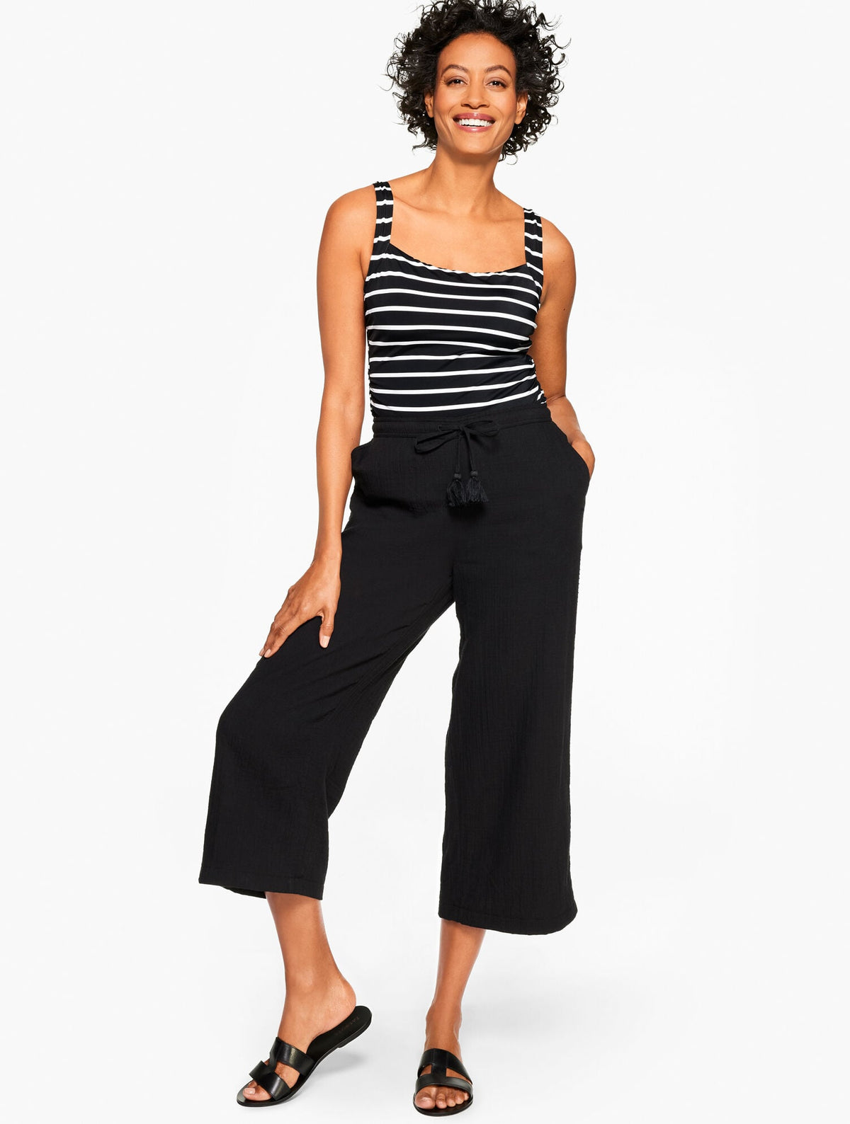 AQUA CLUB GAUZE PANT COVER-UP | Talbots outlet