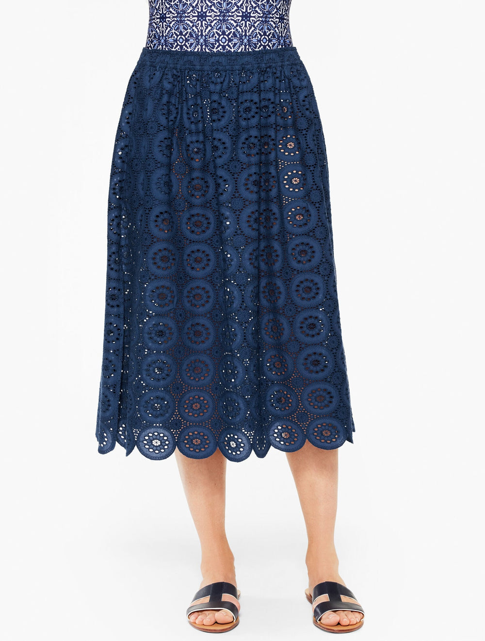 AQUA CLUB EYELET SKIRT COVER-UP | Talbots on sale
