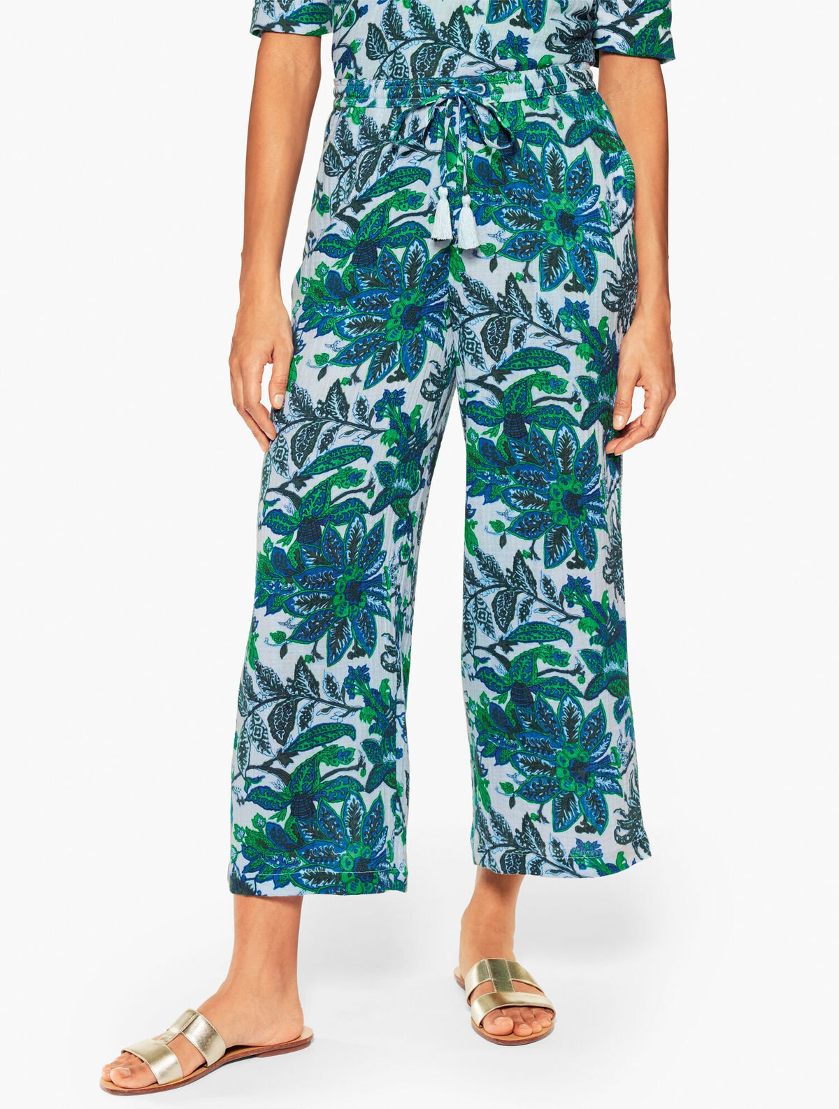 AQUA CLUB GAUZE PANT COVER-UP - BALI BLOOMS | Talbots US