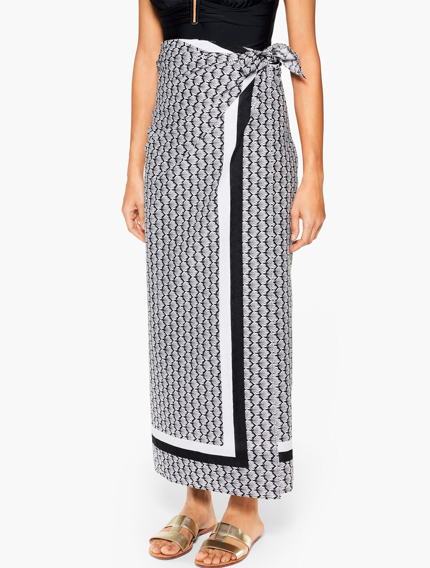 AQUA CLUB PAREO COVER-UP - FIJI SHELL | Talbots US