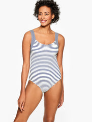 SUN OCEAN SAND SCOOP NECK ONE PIECE - CLASSIC STRIPE | Talbots sale
