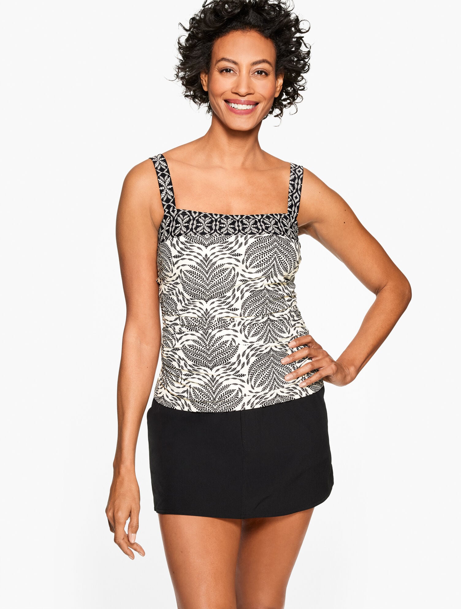 SUN OCEAN SAND SQUARE NECK TANKINI - SEDONA | Talbots US