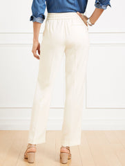 STRAIGHT ANKLE CREPE PANTS | Talbots discount