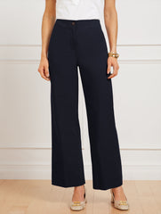 WIDE ANKLE FRESH POPLIN PANTS | Talbots on sale