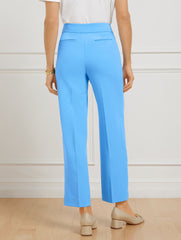 TAILORED STRETCH SLIM WIDE ANKLE PANTS | Talbots online