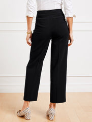 TAILORED STRETCH SLIM WIDE ANKLE PANTS | Talbots online