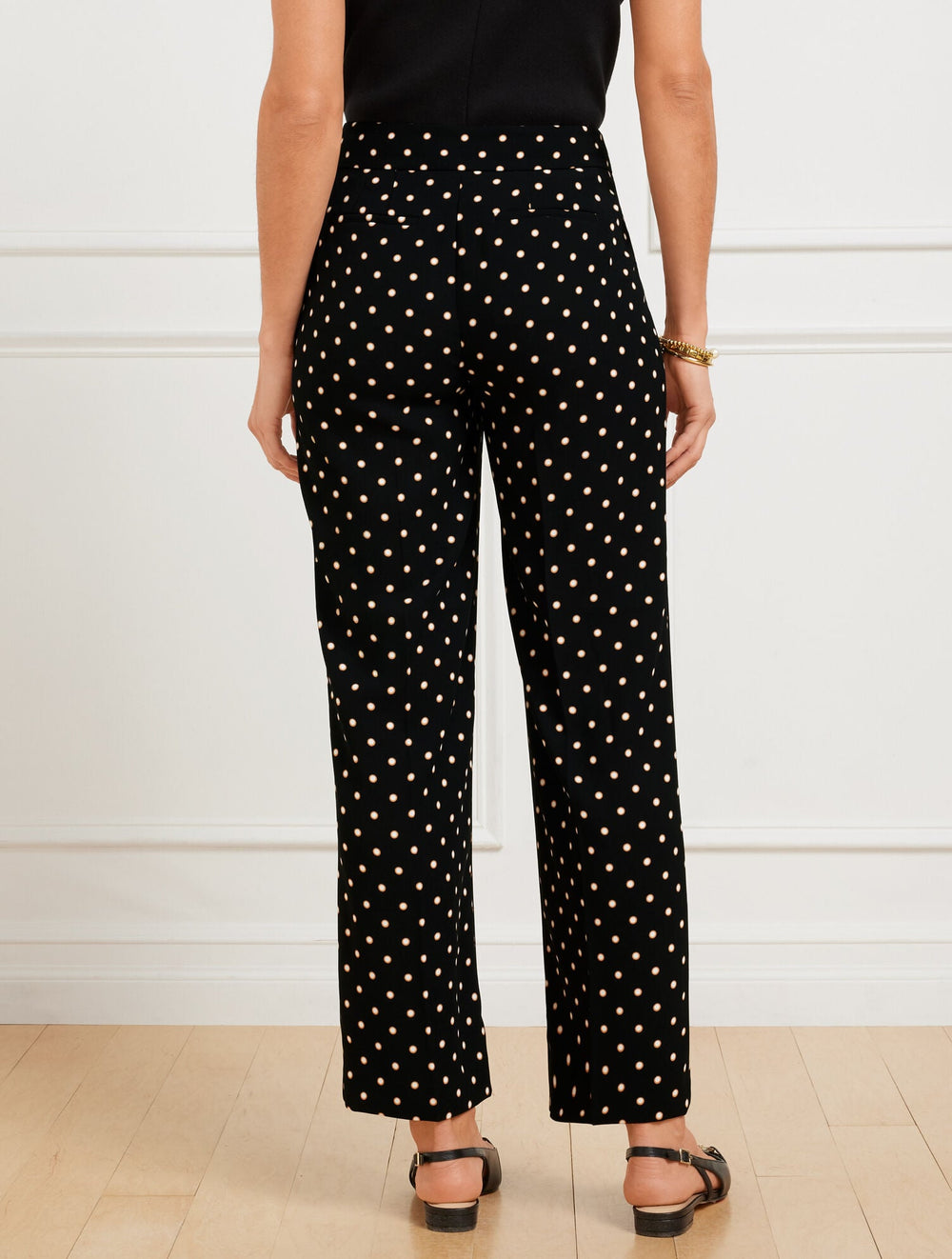 SLIM WIDE ANKLE PANTS - DAISY DOT | Talbots near me