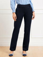 STRAIGHT LEG PONTE TROUSERS | Talbots sale