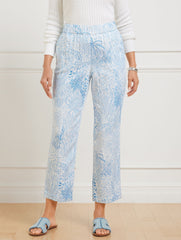 SLIM LEG CROP PANTS - BLISSFUL MEADOW | Talbots for sale