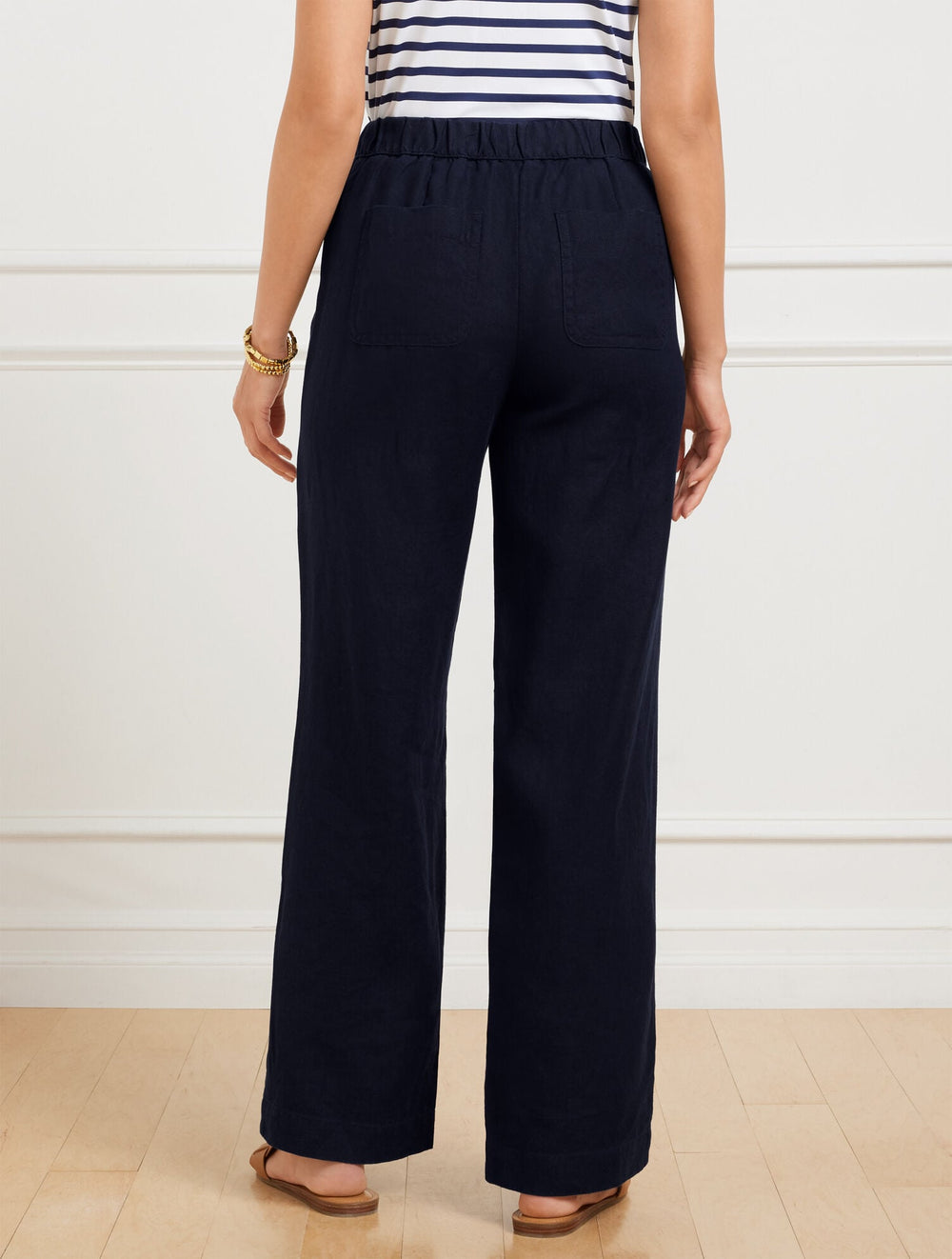 WIDE LEG WASHED LINEN PANTS | Talbots near me