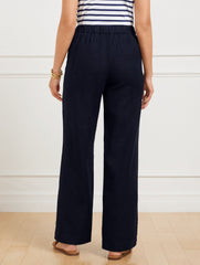WIDE LEG WASHED LINEN PANTS | Talbots near me