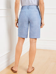 PERFECT SHORTS - NEWPORT CHAMBRAY - 10.5” | Talbots outlet