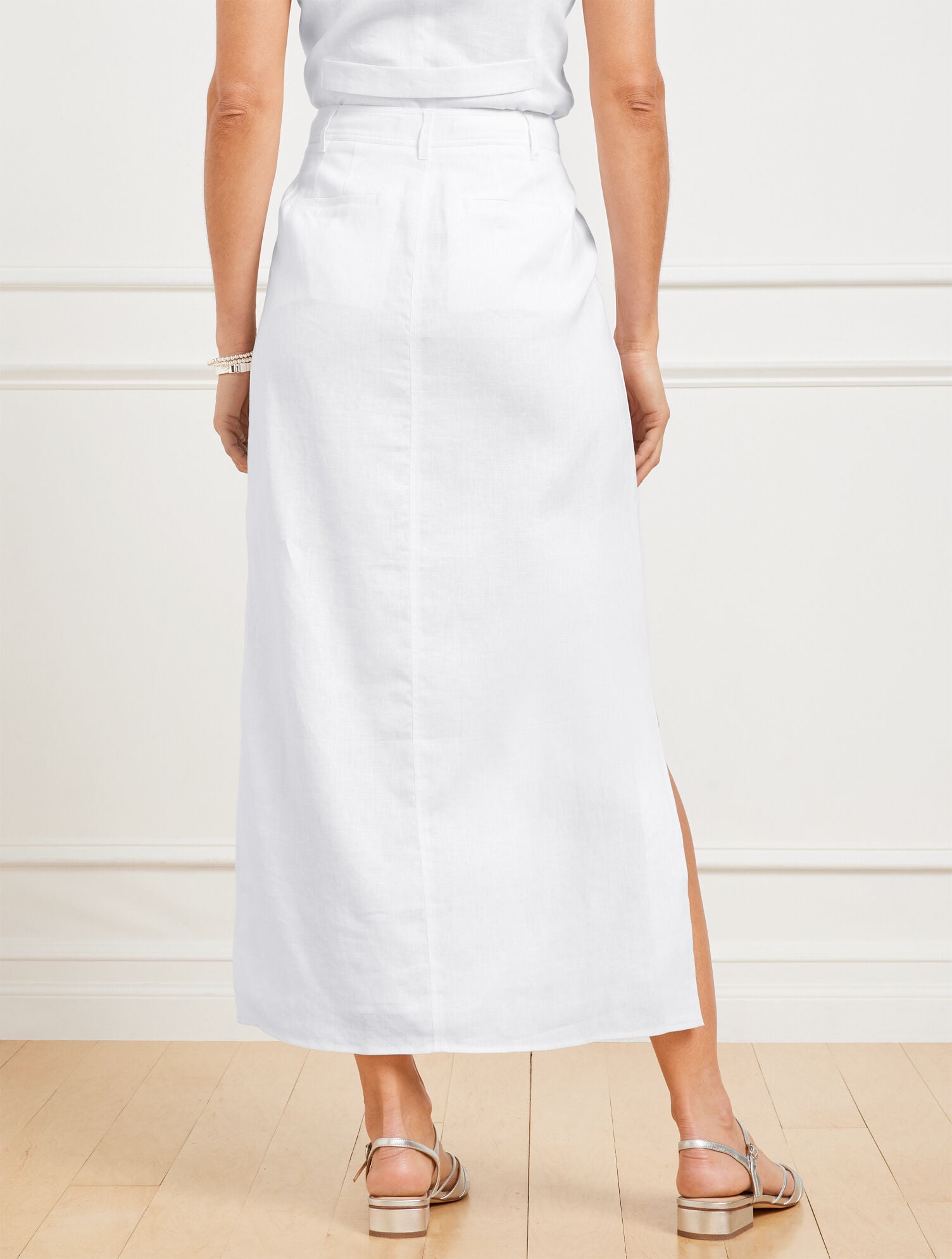CLASSIC LINEN TROUSER SKIRT | Talbots on sale