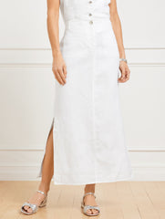 CLASSIC LINEN TROUSER SKIRT | Talbots on sale