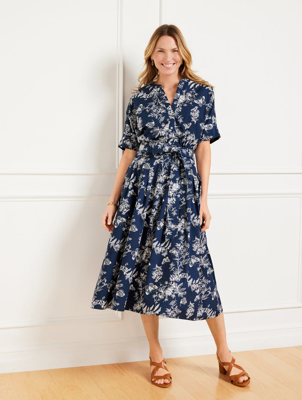 PIPER PLEATED SKIRT - PENCIL BUTTERFLY | Talbots sale