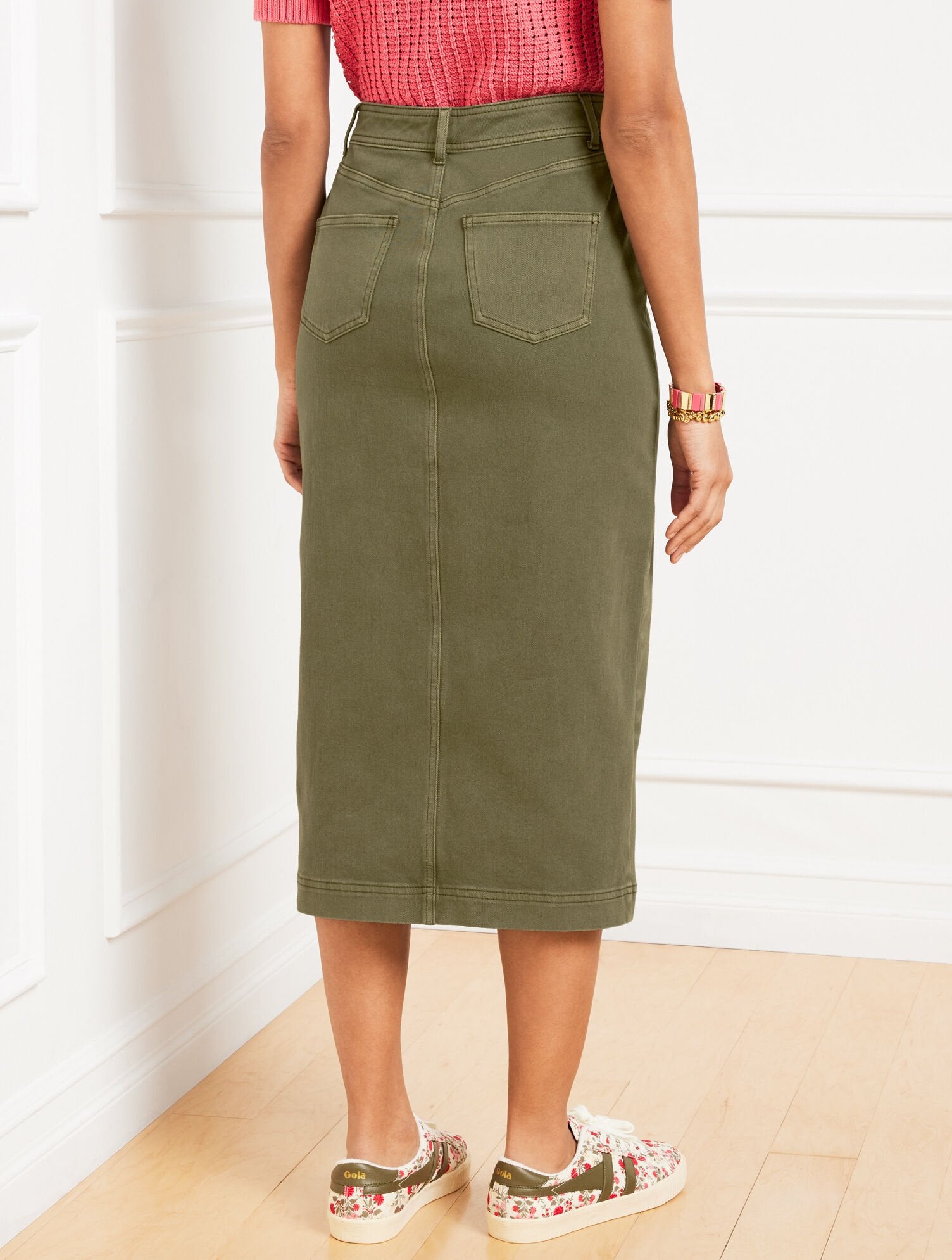 DENIM MIDI SKIRT | Talbots US