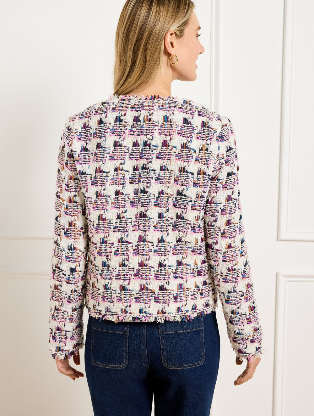 COLLARLESS TWEED JACKET | Talbots US