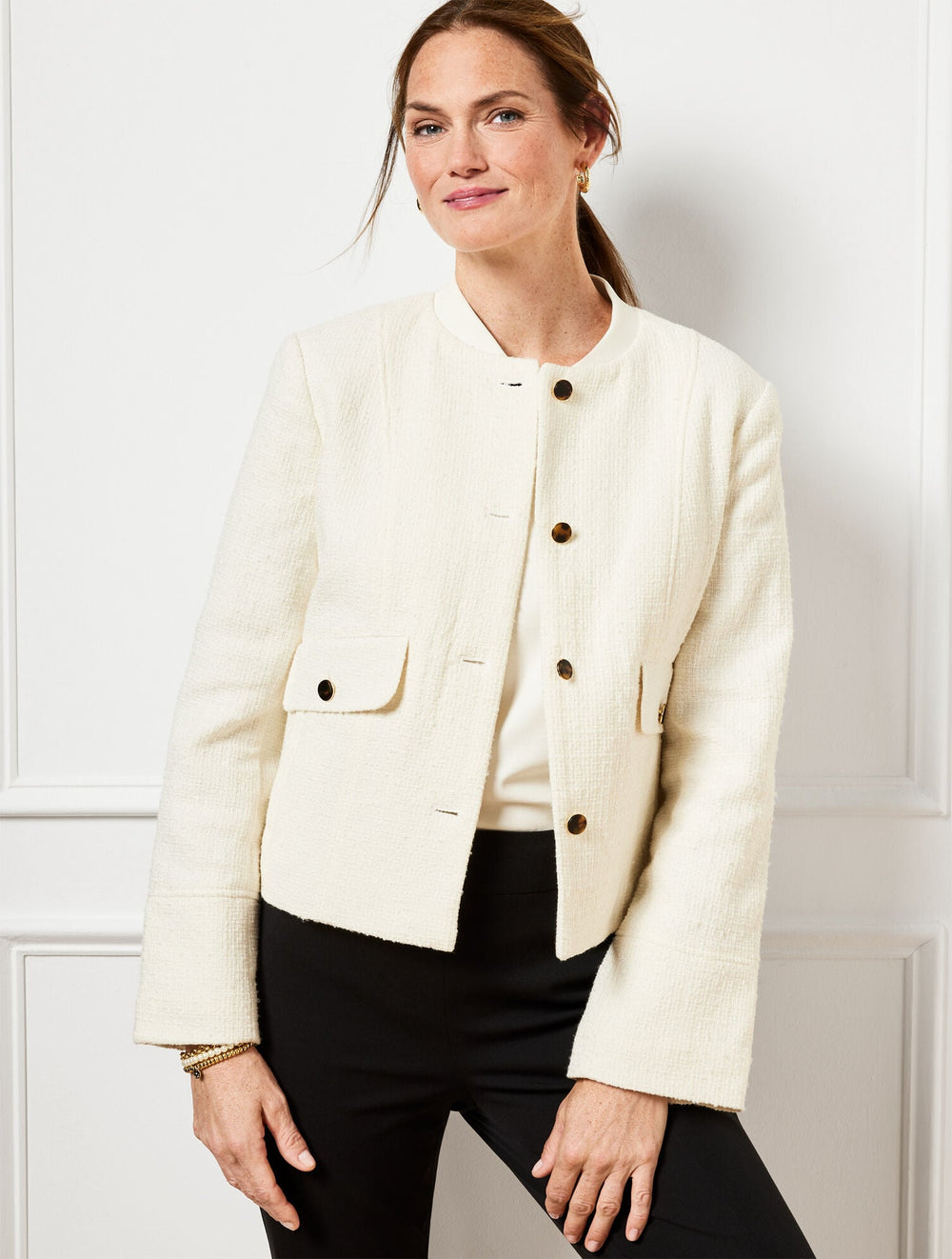 SWING BACK BOMBER JACKET | Talbots sale