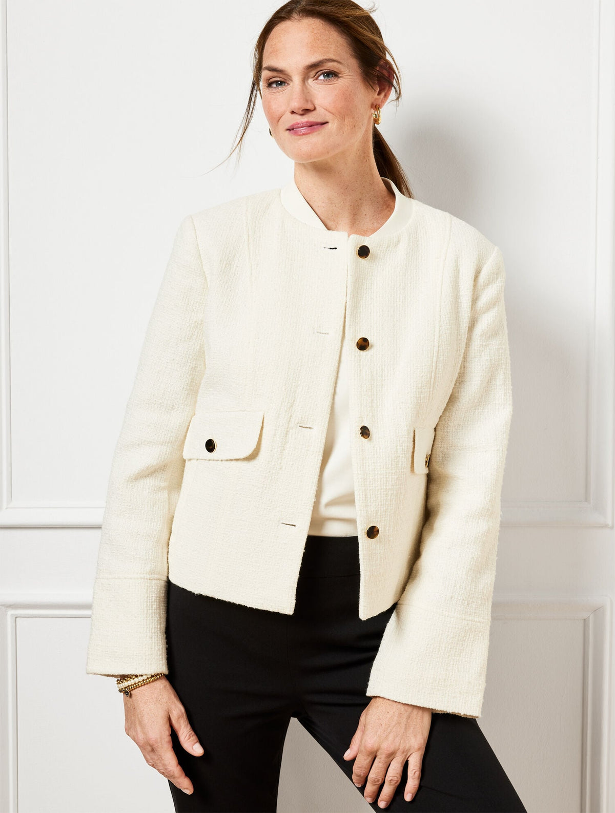 SWING BACK BOMBER JACKET | Talbots sale