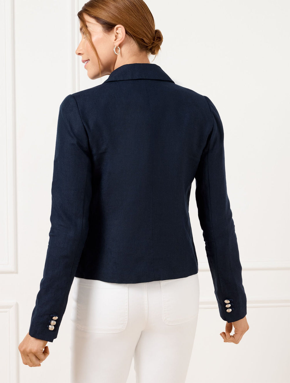 SHORT LINEN BLAZER | Talbots near me
