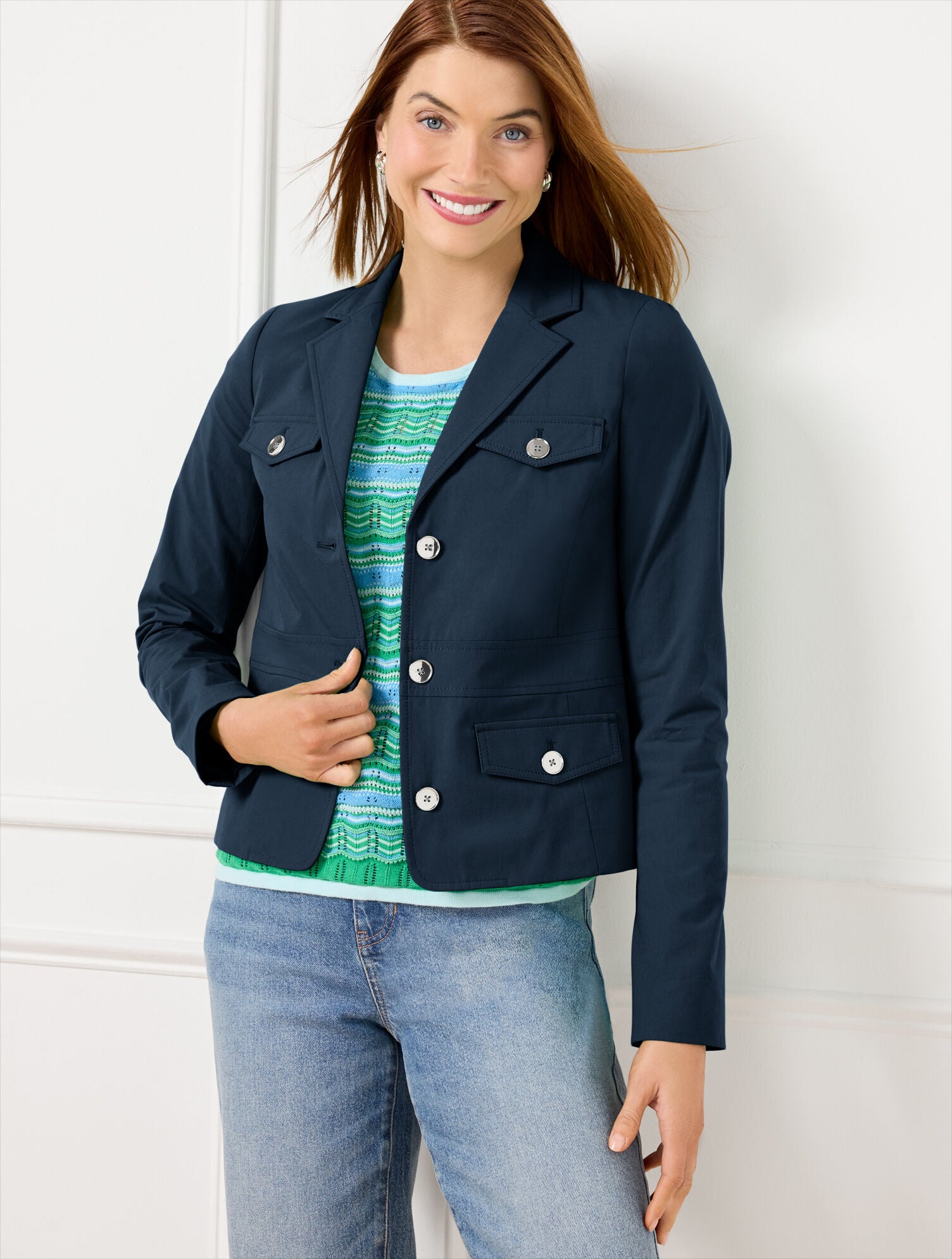 FRESH POPLIN JACKET | Talbots discount