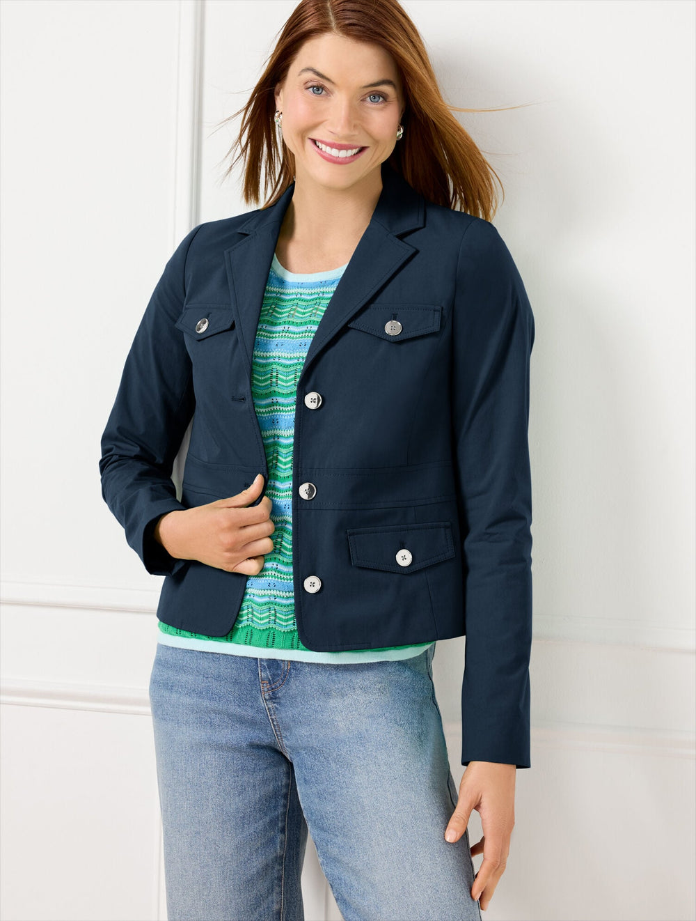 FRESH POPLIN JACKET | Talbots discount