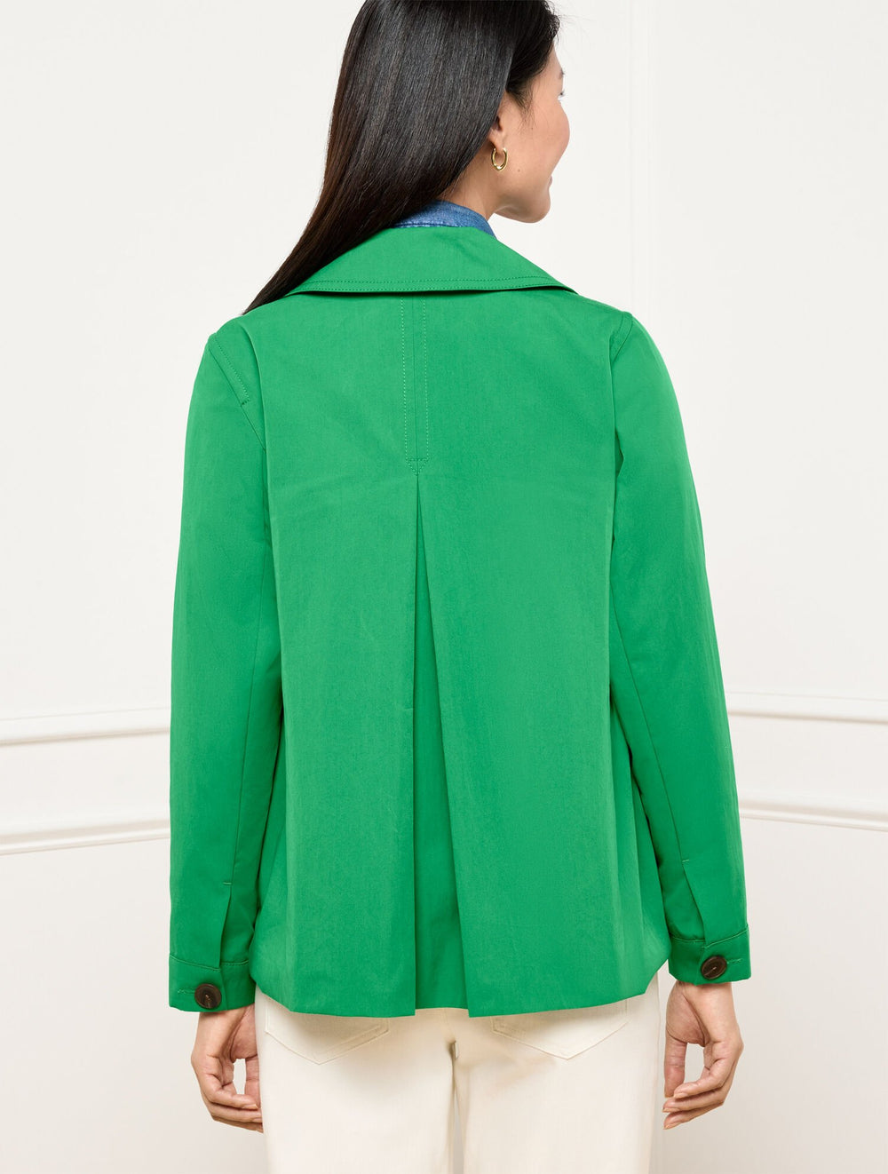 TWILL SHORT TRENCH COAT | Talbots discount