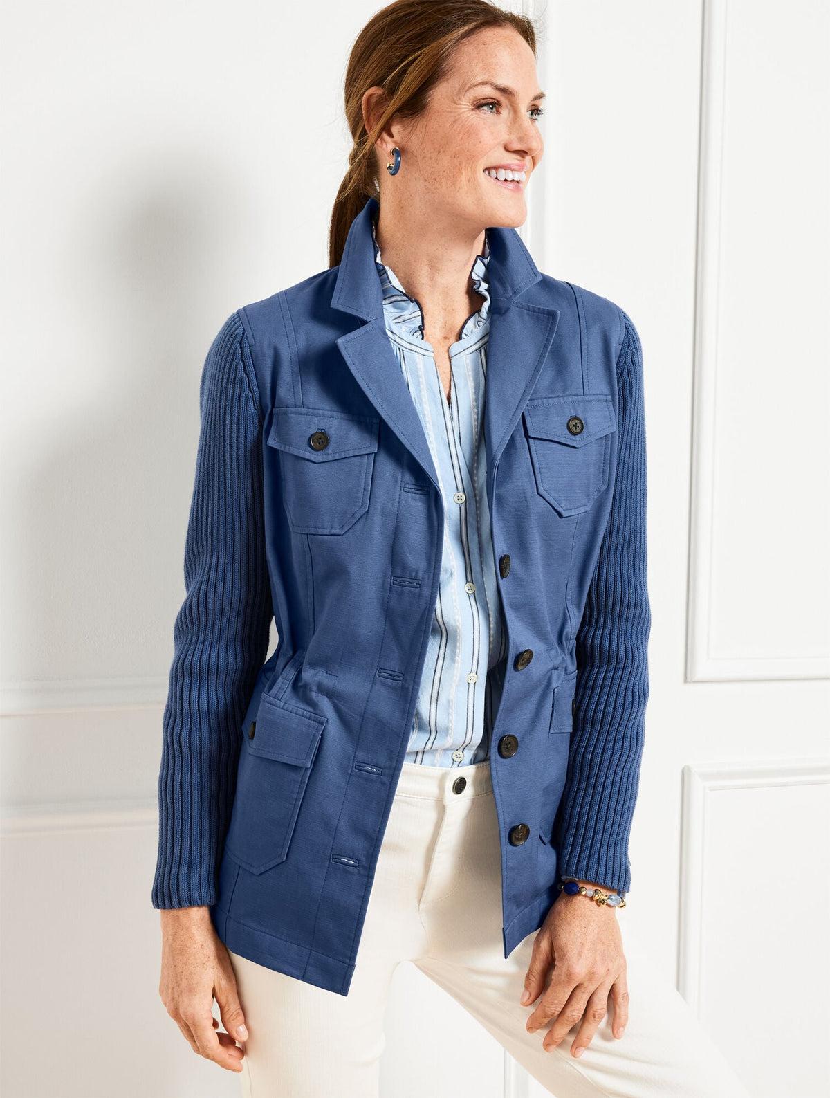SWEATER SLEEVE JACKET | Talbots sale