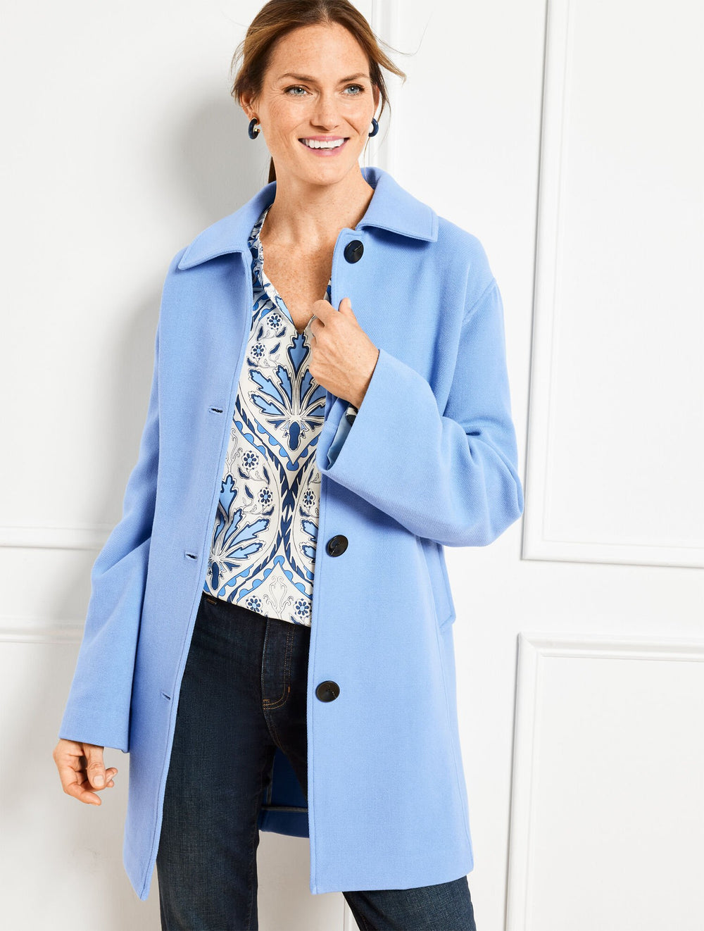 KNIT A-LINE COAT | Talbots online