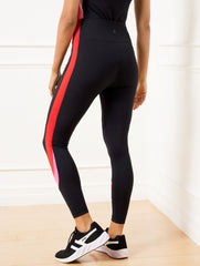 PERFORMANCE INTERLOCK LEGGINGS - COLORBLOCK | Talbots US