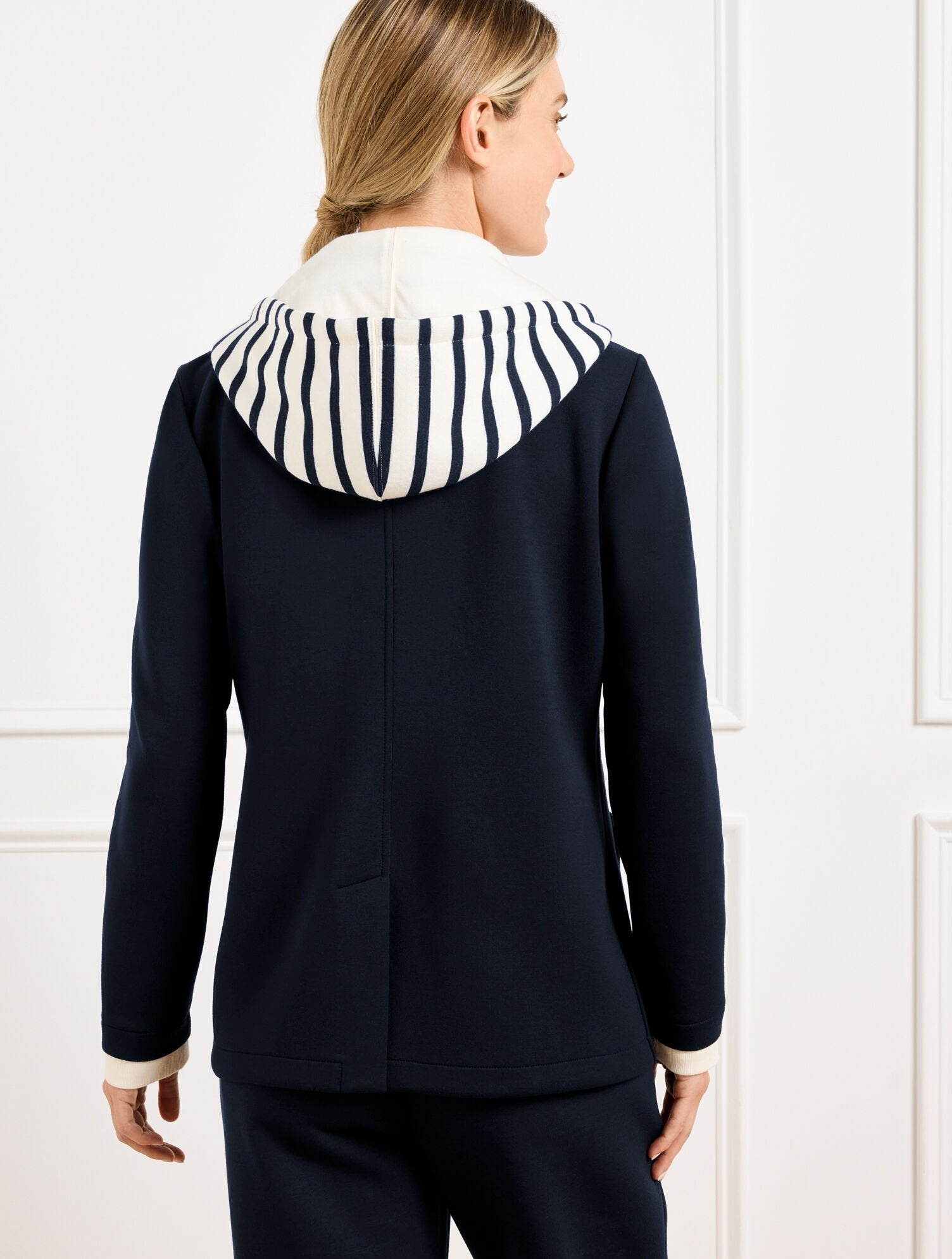 AIRKNIT STRETCH FULL ZIP BLAZER | Talbots on sale