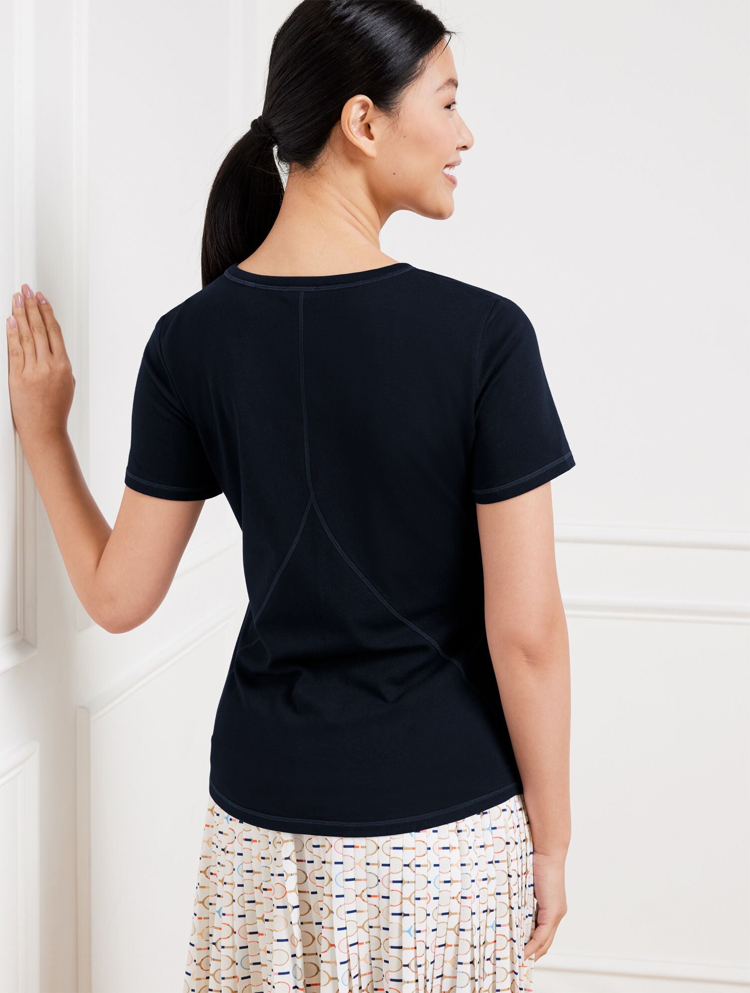 SUPERSOFT JERSEY SHORT SLEEVE TEE | Talbots on sale