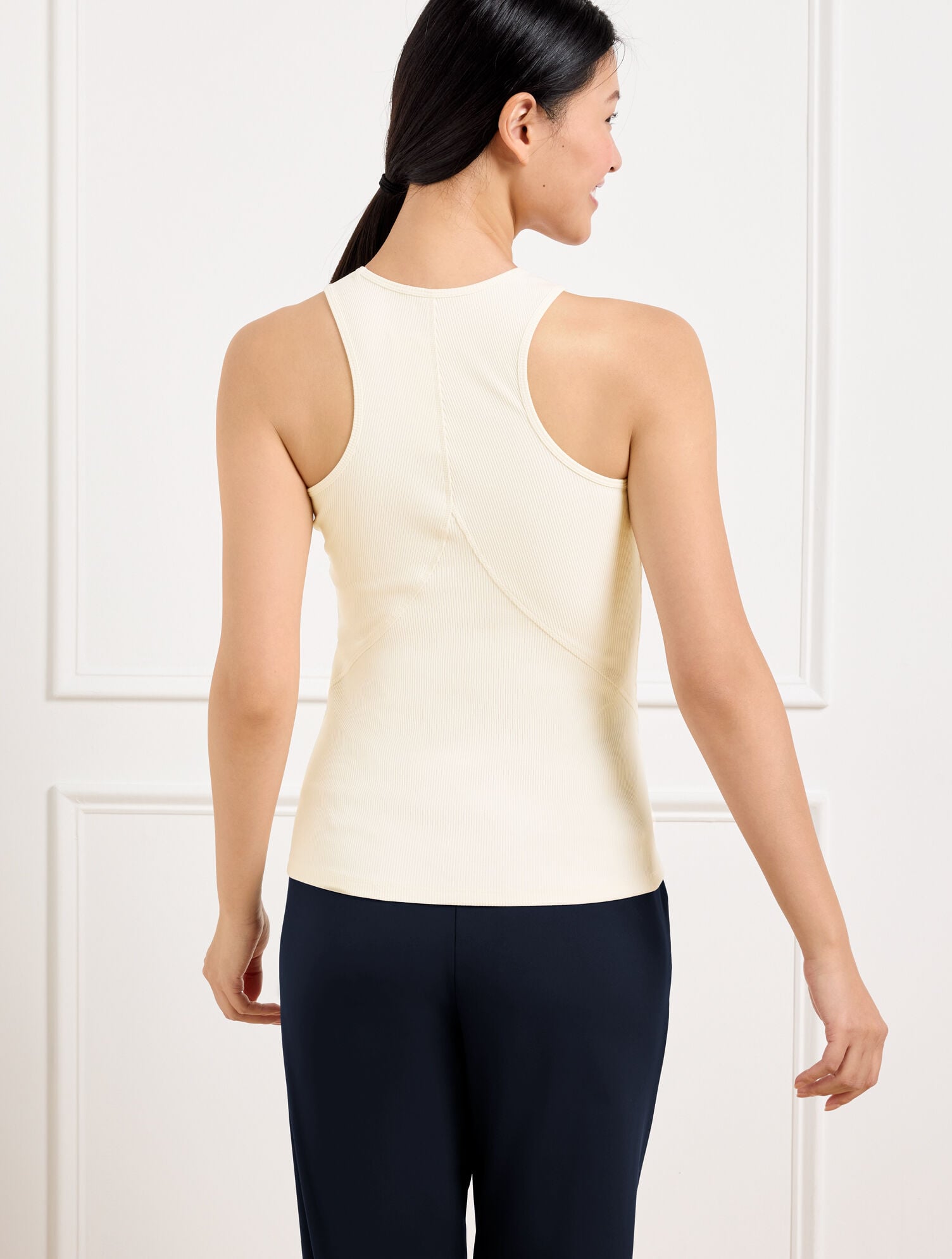 CONTOUR STRETCH RIBBED TANK | Talbots US