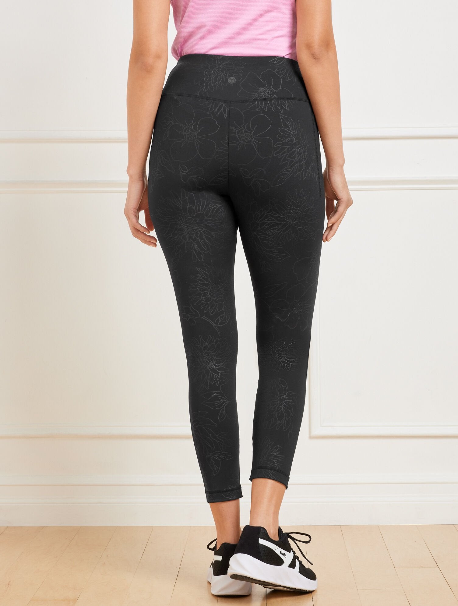 OUT & ABOUT LEGGINGS - EMBOSSED FLORAL | Talbots outlet
