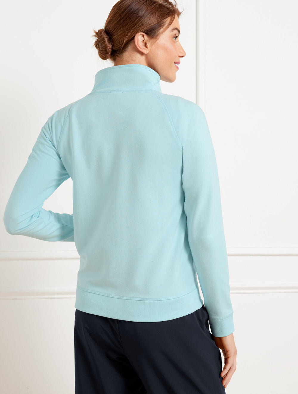 MODAL FRENCH TERRY FULL ZIP JACKET | Talbots for sale