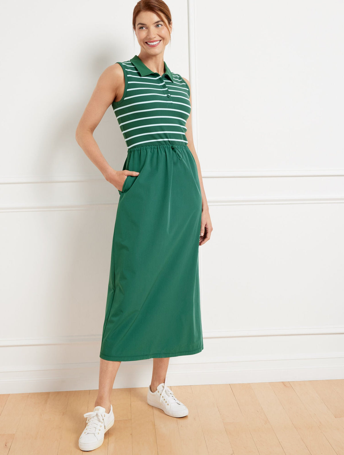 MIXED MEDIA POLO DRESS | Talbots sale
