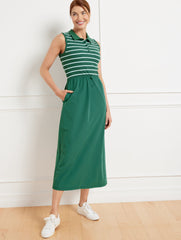 MIXED MEDIA POLO DRESS | Talbots sale