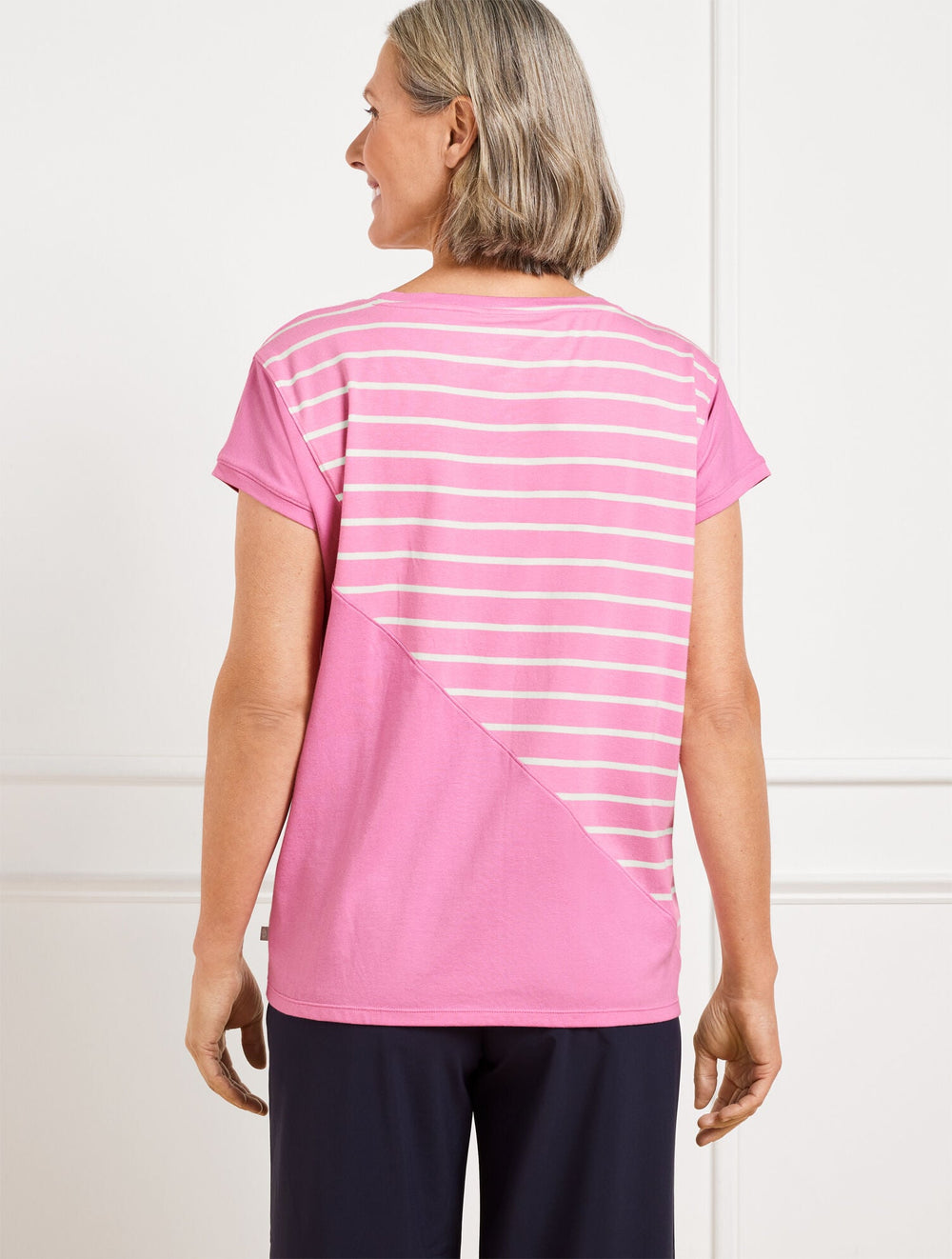 SUPERSOFT JERSEY SHORT SLEEVE TEE - CLASSIC STRIPE | Talbots outlet