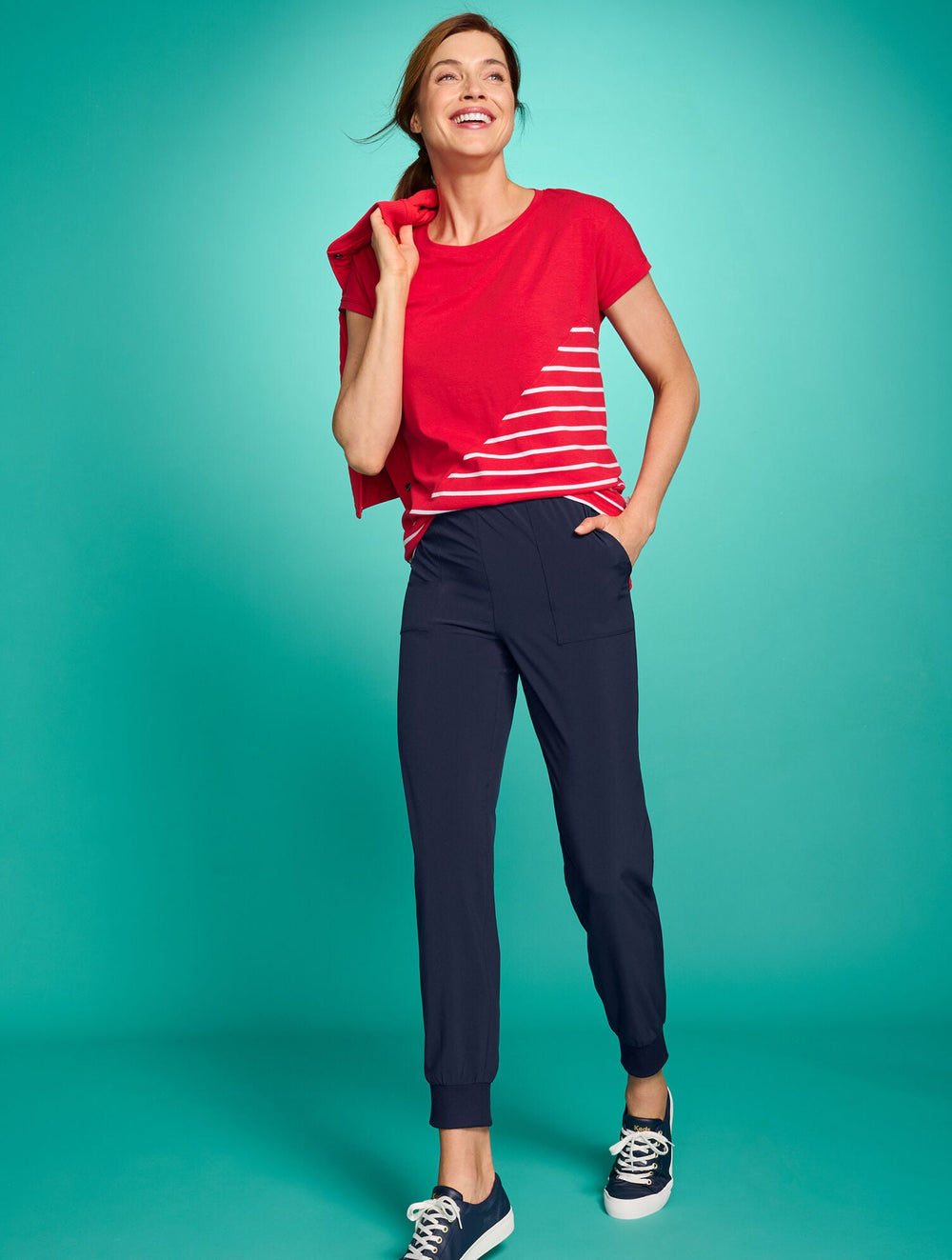 SUPERSOFT JERSEY SHORT SLEEVE TEE - CLASSIC STRIPE | Talbots outlet