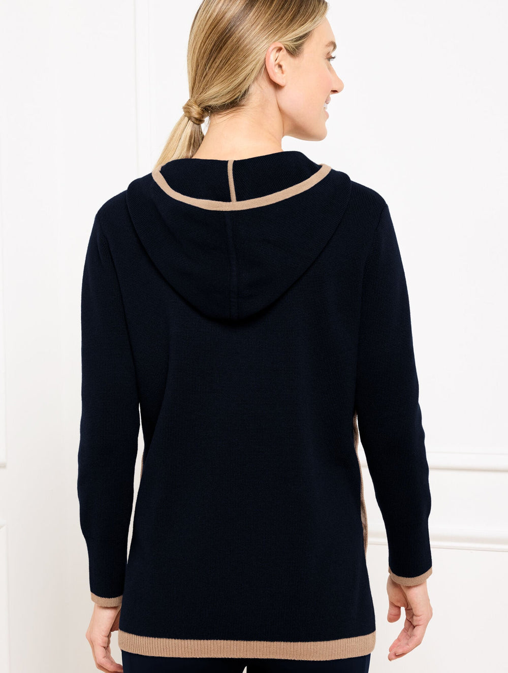 HALF-ZIP HOODED SWEATER | Talbots for sale