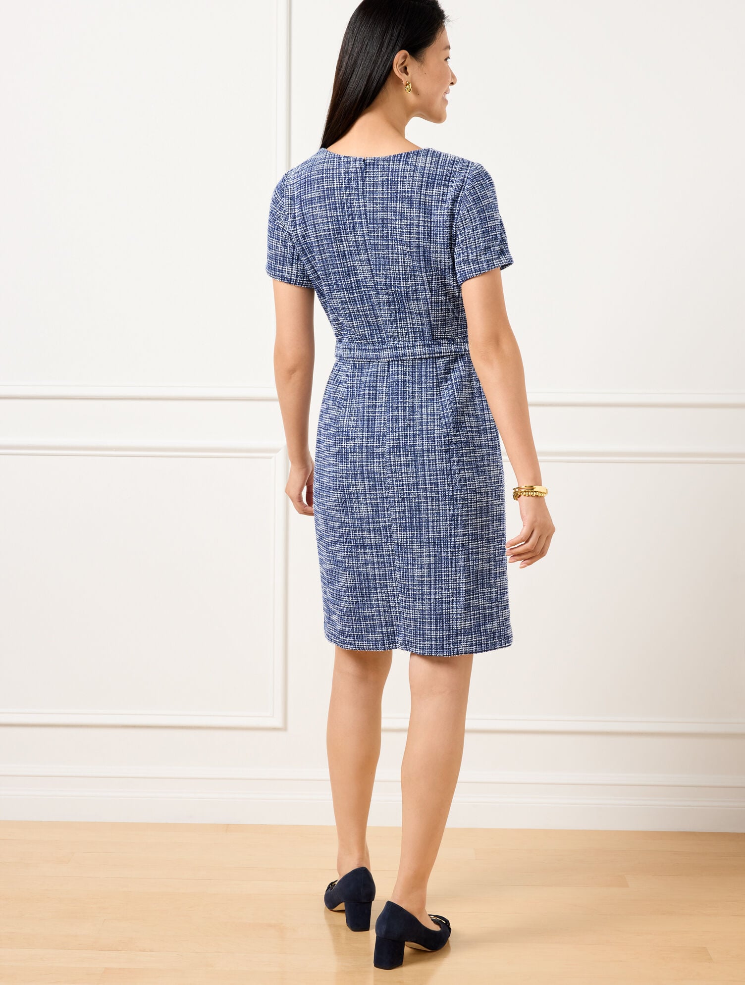 SHORT SLEEVE TWEED DRESS | Talbots near me