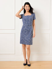 SHORT SLEEVE TWEED DRESS | Talbots near me