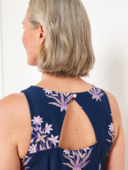 EFFORTLESS JERSEY SHIFT DRESS - LEAFY FLORAL | Talbots US