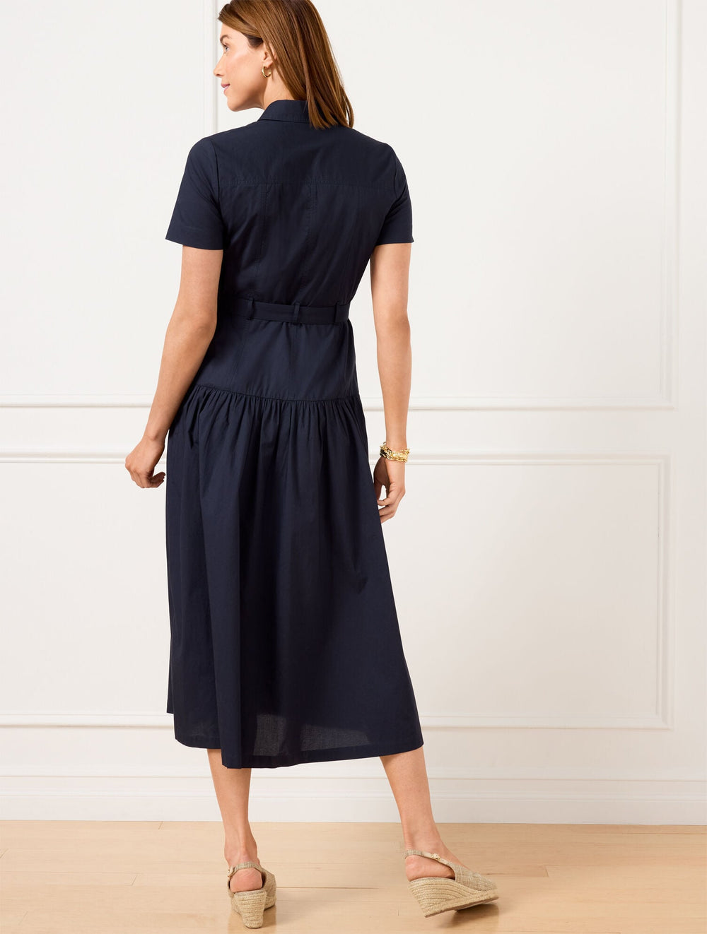 FRESH POPLIN UTILITY SHIRTDRESS | Talbots sale