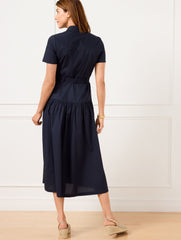 FRESH POPLIN UTILITY SHIRTDRESS | Talbots sale